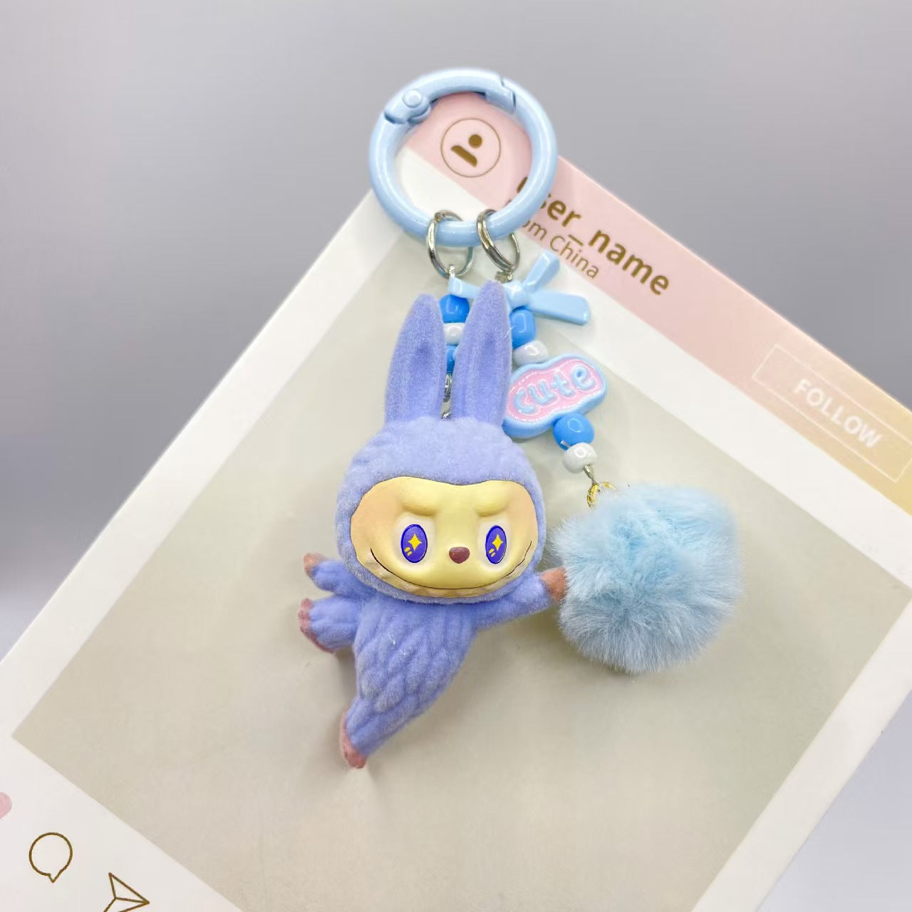 #7Cute and high-value labubu keychain