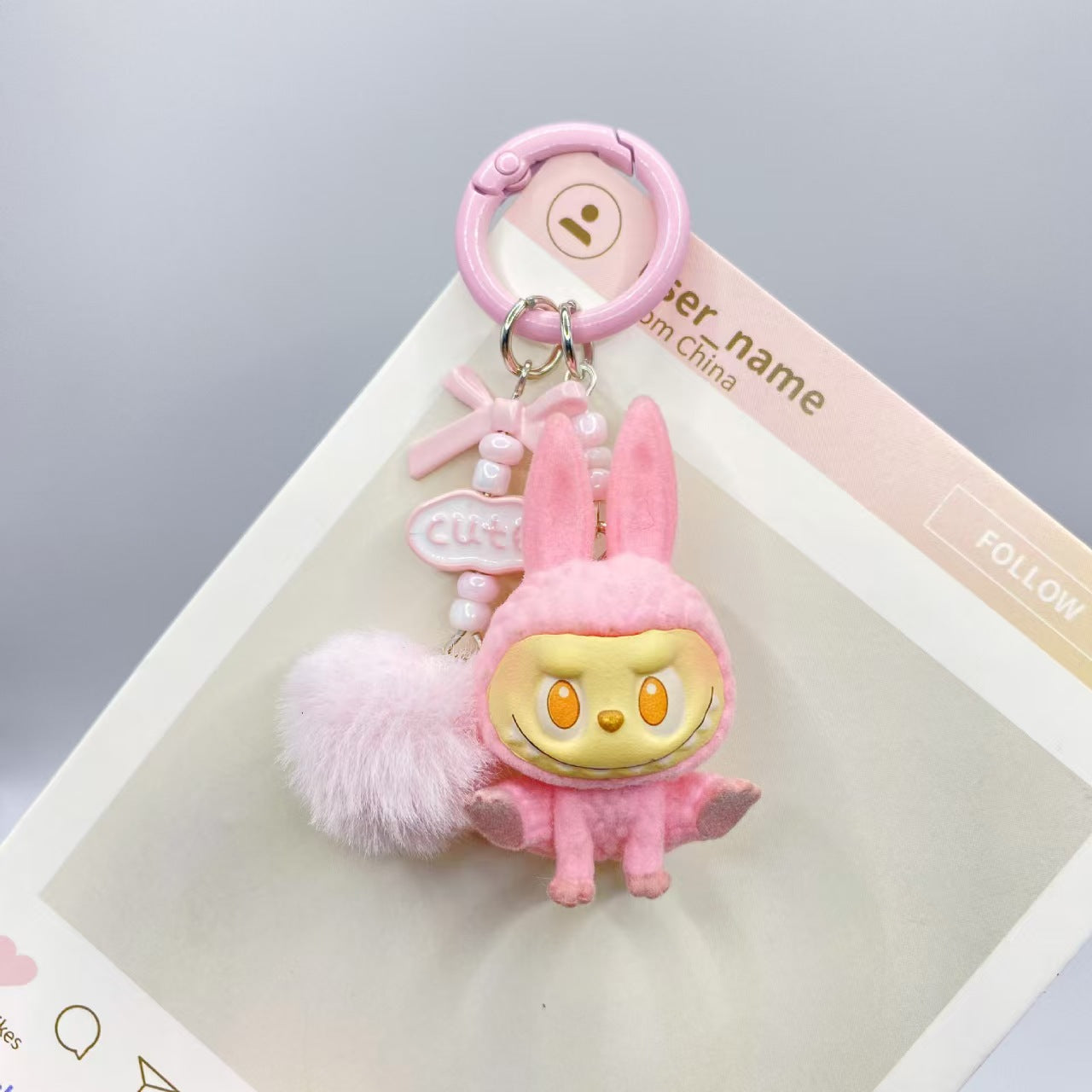 #7Cute and high-value labubu keychain