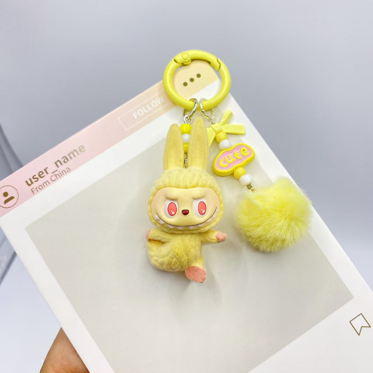#7Cute and high-value labubu keychain