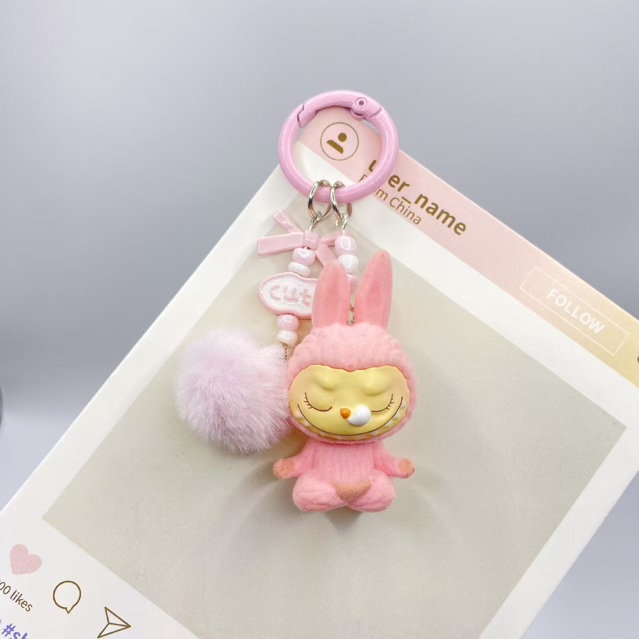 #7Cute and high-value labubu keychain