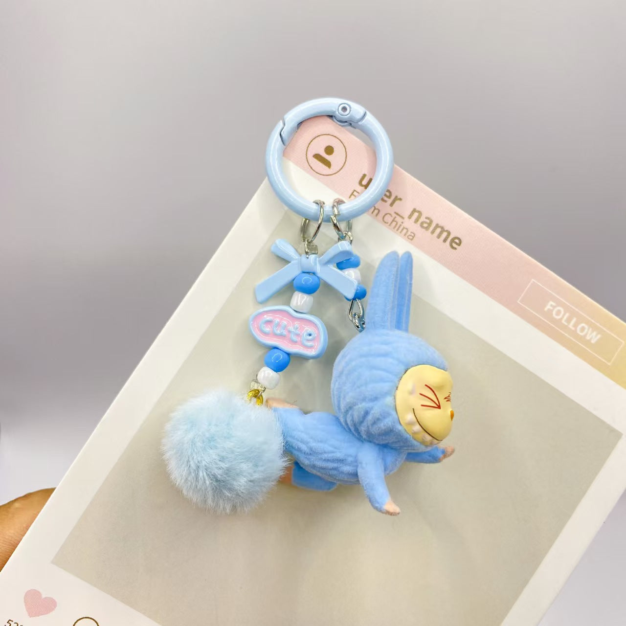 #7Cute and high-value labubu keychain